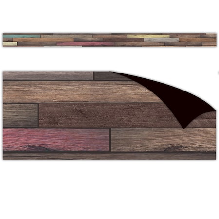 Teacher Created Resources Reclaimed Wood Magnetic Border, 24 Feet/Pack, PK3 TCR77010